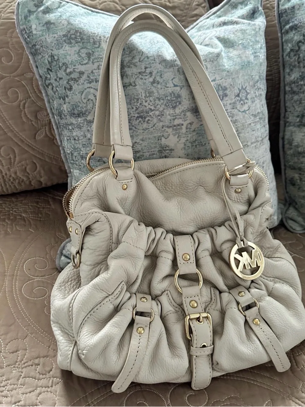 Vintage Michael Kors Pebbled Leather Shoulder Bag